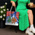 Russia Christmas Tote Bag with Santa Bear Gift Box Christmas Tree and Red Snowflake - Wonder Print Shop