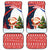 Russia Christmas Car Mats with Dancing Santa Christmas Tree Lights and Red Snowflake - Wonder Print Shop