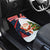 Russia Christmas Car Mats with Dancing Santa Christmas Tree Lights and Red Snowflake - Wonder Print Shop