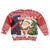 Russia Christmas Kid Ugly Christmas Sweater with Dancing Santa Christmas Tree Lights and Red Snowflake - Wonder Print Shop