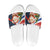 Russia Christmas Slide Sandals with Dancing Santa Christmas Tree Lights and Red Snowflake - Wonder Print Shop