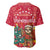 Venezuela Christmas Baseball Jersey with Santa Sloth Christmas Tree Stars and Red Festive - Wonder Print Shop