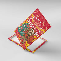 Venezuela Christmas Canvas Wall Art with Santa Sloth Christmas Tree Stars and Red Festive - Wonder Print Shop