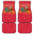 Venezuela Christmas Car Mats with Santa Sloth Christmas Tree Stars and Red Festive - Wonder Print Shop
