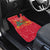 Venezuela Christmas Car Mats with Santa Sloth Christmas Tree Stars and Red Festive - Wonder Print Shop
