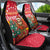 Venezuela Christmas Car Seat Cover with Santa Sloth Christmas Tree Stars and Red Festive - Wonder Print Shop