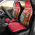 Venezuela Christmas Car Seat Cover with Santa Sloth Christmas Tree Stars and Red Festive - Wonder Print Shop