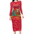 Venezuela Christmas Family Matching Long Sleeve Bodycon Dress and Hawaiian Shirt with Santa Sloth Christmas Tree Stars and Red Festive - Wonder Print Shop