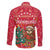 Venezuela Christmas Family Matching Off The Shoulder Long Sleeve Dress and Hawaiian Shirt with Santa Sloth Christmas Tree Stars and Red Festive - Wonder Print Shop