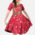 Venezuela Christmas Family Matching Tank Maxi Dress and Hawaiian Shirt with Santa Sloth Christmas Tree Stars and Red Festive - Wonder Print Shop