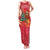 Venezuela Christmas Family Matching Tank Maxi Dress and Hawaiian Shirt with Santa Sloth Christmas Tree Stars and Red Festive - Wonder Print Shop