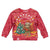 Venezuela Christmas Kid Ugly Christmas Sweater with Santa Sloth Christmas Tree Stars and Red Festive - Wonder Print Shop