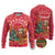 Venezuela Christmas Ugly Christmas Sweater with Santa Sloth Christmas Tree Stars and Red Festive - Wonder Print Shop