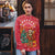 Venezuela Christmas Ugly Christmas Sweater with Santa Sloth Christmas Tree Stars and Red Festive - Wonder Print Shop