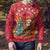 Venezuela Christmas Ugly Christmas Sweater with Santa Sloth Christmas Tree Stars and Red Festive - Wonder Print Shop