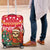 Venezuela Christmas Luggage Cover with Santa Sloth Christmas Tree Stars and Red Festive - Wonder Print Shop