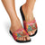 Venezuela Christmas Slide Sandals with Santa Sloth Christmas Tree Stars and Red Festive - Wonder Print Shop