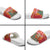 Venezuela Christmas Slide Sandals with Santa Sloth Christmas Tree Stars and Red Festive - Wonder Print Shop