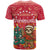Venezuela Christmas T Shirt with Santa Sloth Christmas Tree Stars and Red Festive - Wonder Print Shop