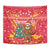 Venezuela Christmas Tapestry with Santa Sloth Christmas Tree Stars and Red Festive - Wonder Print Shop