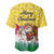 Venezuela Christmas Baseball Jersey with Santa on Horse Traditional Outfit Snowflakes and Yellow Plaid - Wonder Print Shop