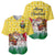 Venezuela Christmas Baseball Jersey with Santa on Horse Traditional Outfit Snowflakes and Yellow Plaid - Wonder Print Shop