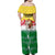 Venezuela Christmas Family Matching Off Shoulder Maxi Dress and Hawaiian Shirt with Santa on Horse Traditional Outfit Snowflakes and Yellow Plaid - Wonder Print Shop