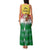 Venezuela Christmas Family Matching Tank Maxi Dress and Hawaiian Shirt with Santa on Horse Traditional Outfit Snowflakes and Yellow Plaid - Wonder Print Shop