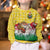 Venezuela Christmas Kid Ugly Christmas Sweater with Santa on Horse Traditional Outfit Snowflakes and Yellow Plaid - Wonder Print Shop