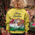 Venezuela Christmas Kid Ugly Christmas Sweater with Santa on Horse Traditional Outfit Snowflakes and Yellow Plaid - Wonder Print Shop