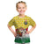 Venezuela Christmas Kid T Shirt with Santa on Horse Traditional Outfit Snowflakes and Yellow Plaid - Wonder Print Shop