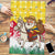 Venezuela Christmas Puzzle with Santa on Horse Traditional Outfit Snowflakes and Yellow Plaid - Wonder Print Shop