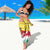 Venezuela Christmas Sarong with Santa on Horse Traditional Outfit Snowflakes and Yellow Plaid - Wonder Print Shop