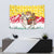 Venezuela Christmas Tapestry with Santa on Horse Traditional Outfit Snowflakes and Yellow Plaid - Wonder Print Shop