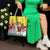 Venezuela Christmas Tote Bag with Santa on Horse Traditional Outfit Snowflakes and Yellow Plaid - Wonder Print Shop