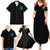Tread Carefully Skull Family Matching Summer Maxi Dress and Hawaiian Shirt - Wonder Print Shop