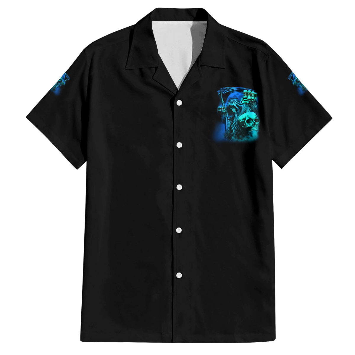 Tread Carefully Skull Family Matching Tank Maxi Dress and Hawaiian Shirt - Wonder Print Shop