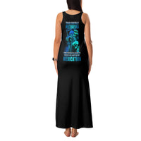 Tread Carefully Skull Family Matching Tank Maxi Dress and Hawaiian Shirt - Wonder Print Shop