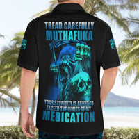 Tread Carefully Skull Hawaiian Shirt - Wonder Print Shop