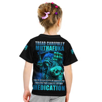 Tread Carefully Skull Kid T Shirt - Wonder Print Shop
