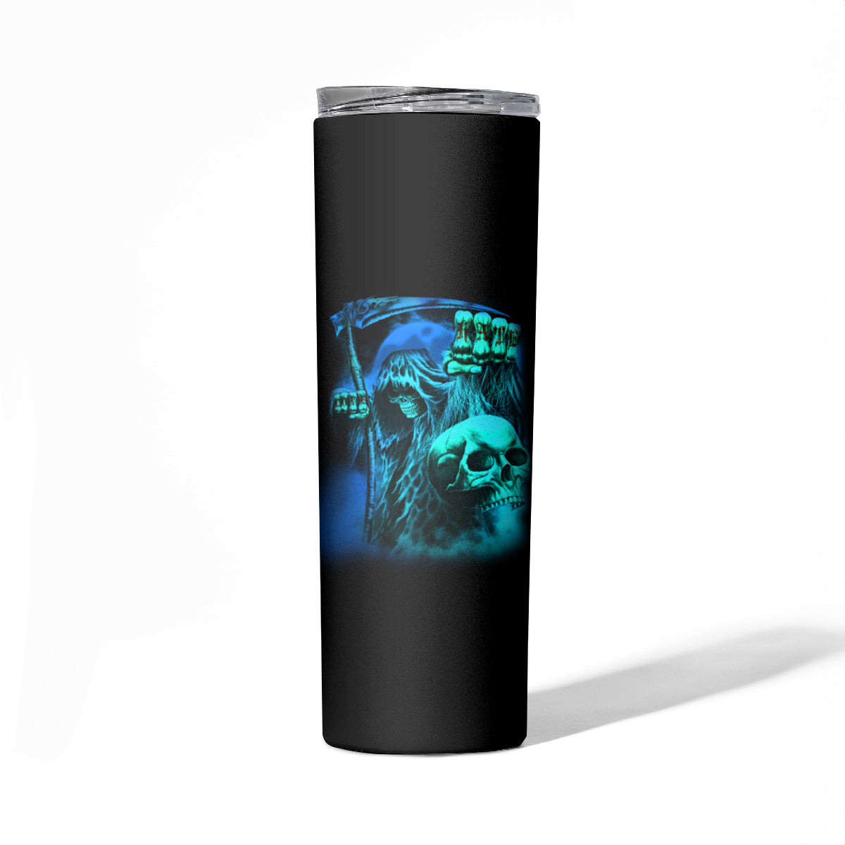Tread Carefully Skull Skinny Tumbler - Wonder Print Shop
