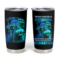 Tread Carefully Skull Tumbler Cup - Wonder Print Shop