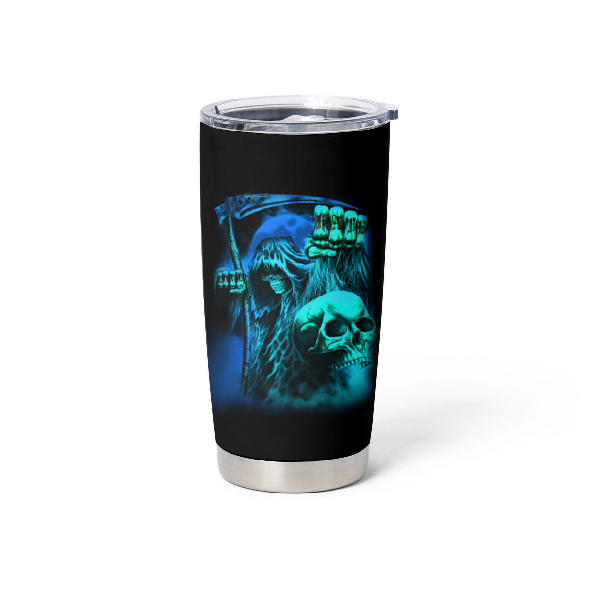 Tread Carefully Skull Tumbler Cup - Wonder Print Shop