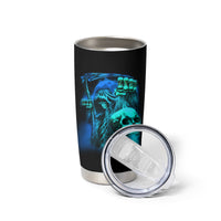 Tread Carefully Skull Tumbler Cup - Wonder Print Shop