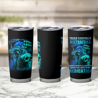 Tread Carefully Skull Tumbler Cup - Wonder Print Shop