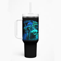Tread Carefully Skull Tumbler With Handle - Wonder Print Shop