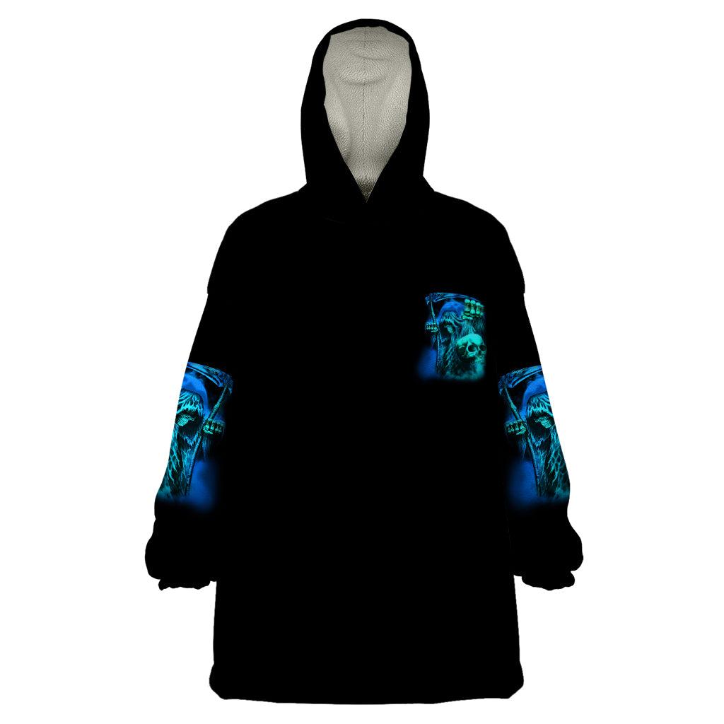 Tread Carefully Skull Wearable Blanket Hoodie - Wonder Print Shop