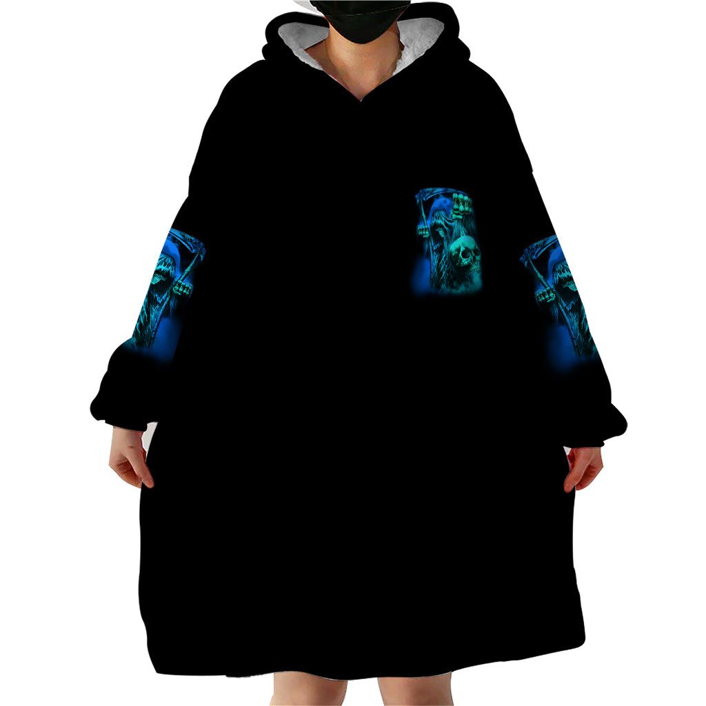 Tread Carefully Skull Wearable Blanket Hoodie - Wonder Print Shop