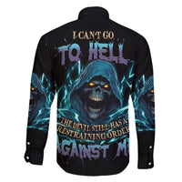 I Can't Go To Hell Mad Reaper Skull Family Matching Summer Maxi Dress and Hawaiian Shirt - Wonder Print Shop