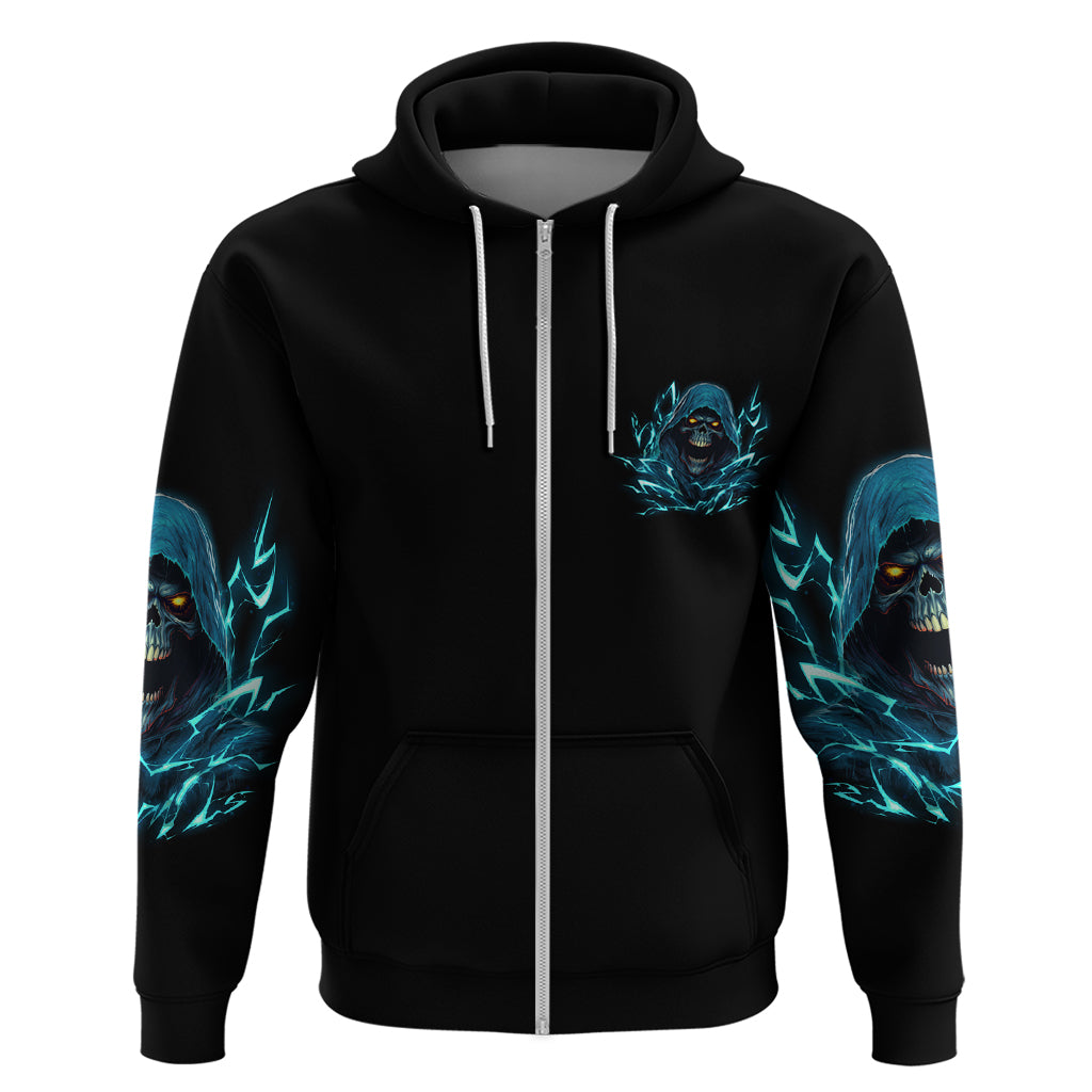 I Can't Go To Hell Mad Reaper Skull Hoodie - Wonder Print Shop